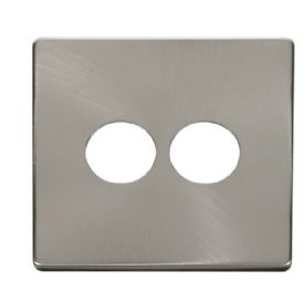SCP222BS  Definity 2 Gang Toggle Switch Cover Plate